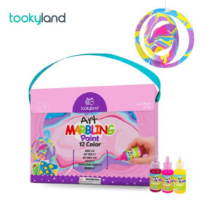 Tookyland LT150 Комплект за рисуване, Мраморни картини, с 12 боички