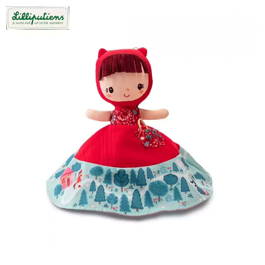 Lilliputiens 83411 Преобразяваща се кукла - Червената Шапчица, Баба и Вълк
