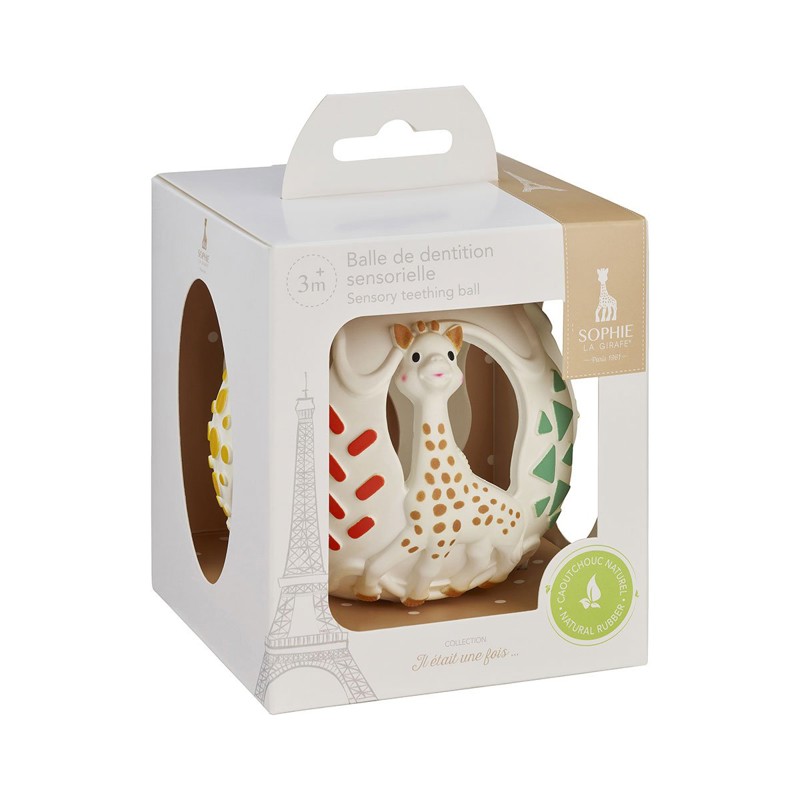 Sophie la girafe S010509 Топка от естествен каучук за стимулиране на сетивата на бебето