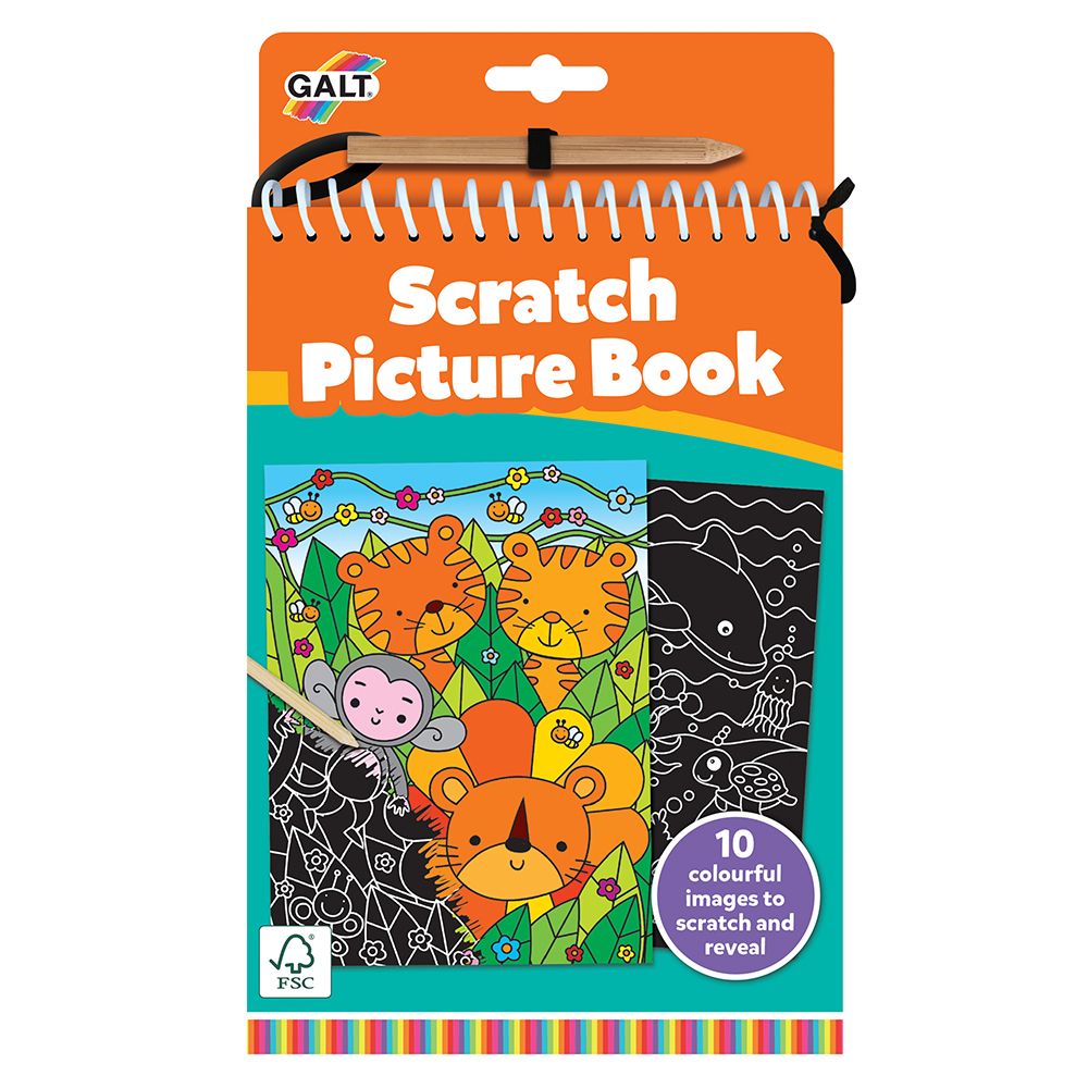 Galt 1005677 Книжка със скреч картини