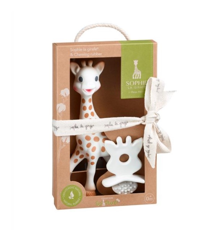 Sophie la girafe Подаръчен комплект Софи жирафчето и чесалка за дъвчене от колекцията So pure S616624