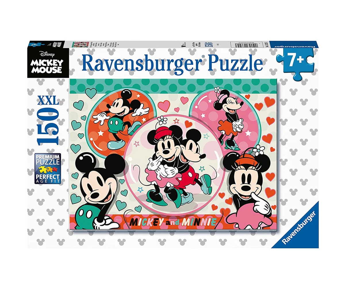 Ravensburger Пъзел 6+ Disney Мики Маус и Мини Маус 150 части XXL 13325