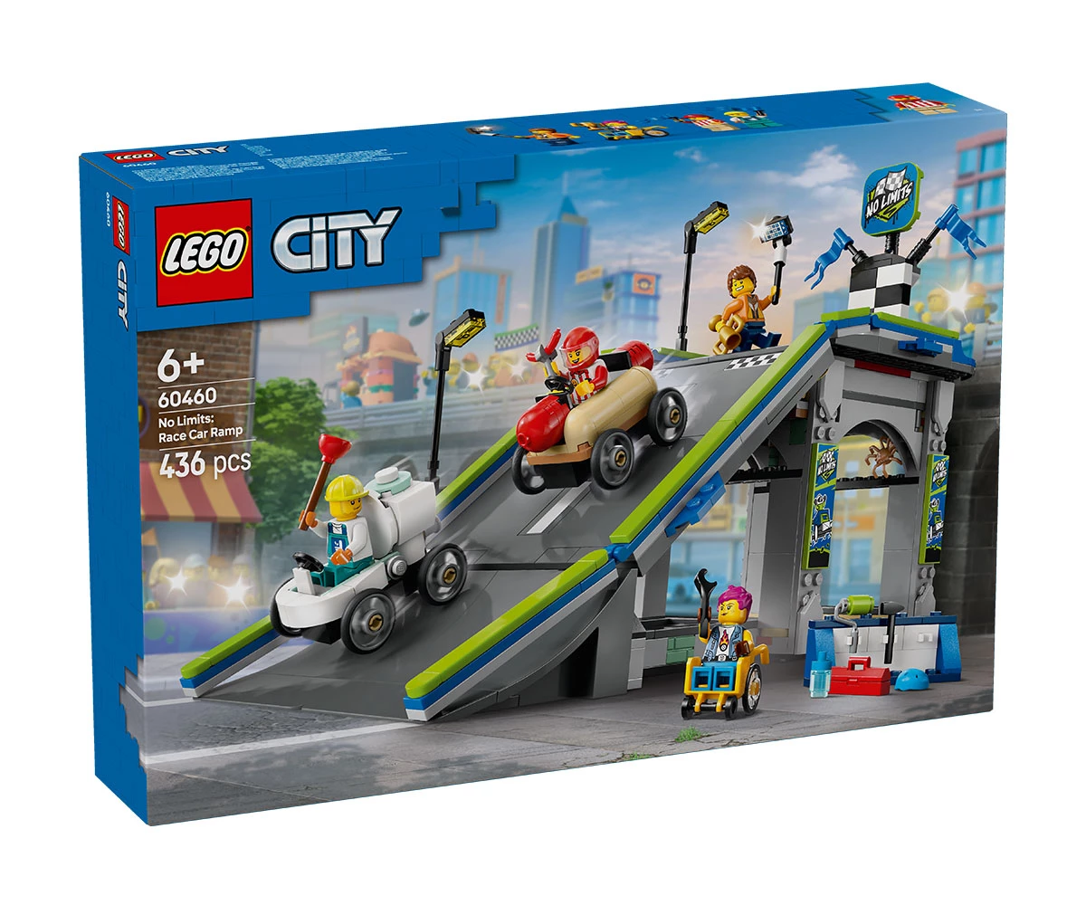 LEGO® City 60460 - Без ограничения писта с рампа за състезателни коли
