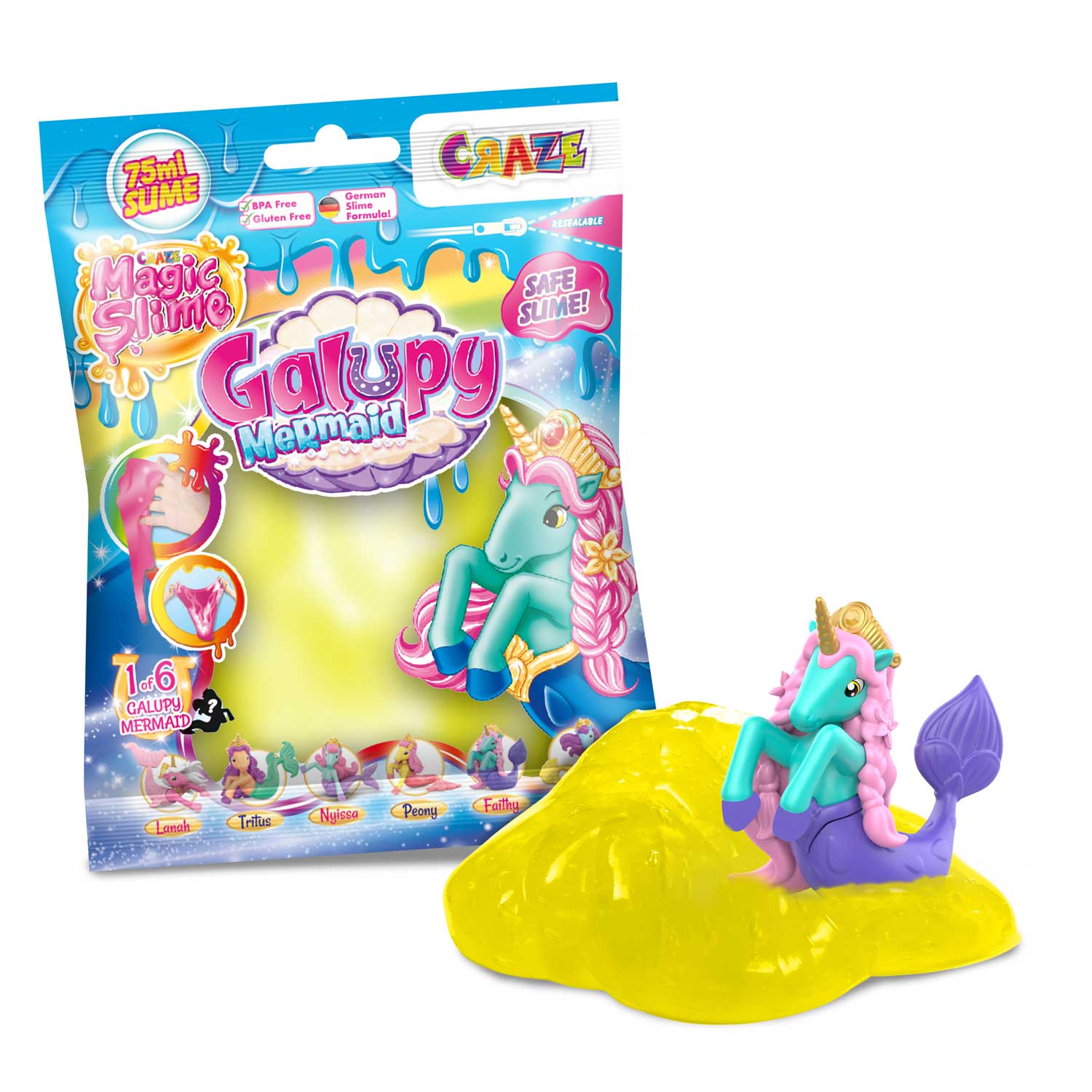 Craze C46616 Магически слайм - Еднорог с фигурка изненада