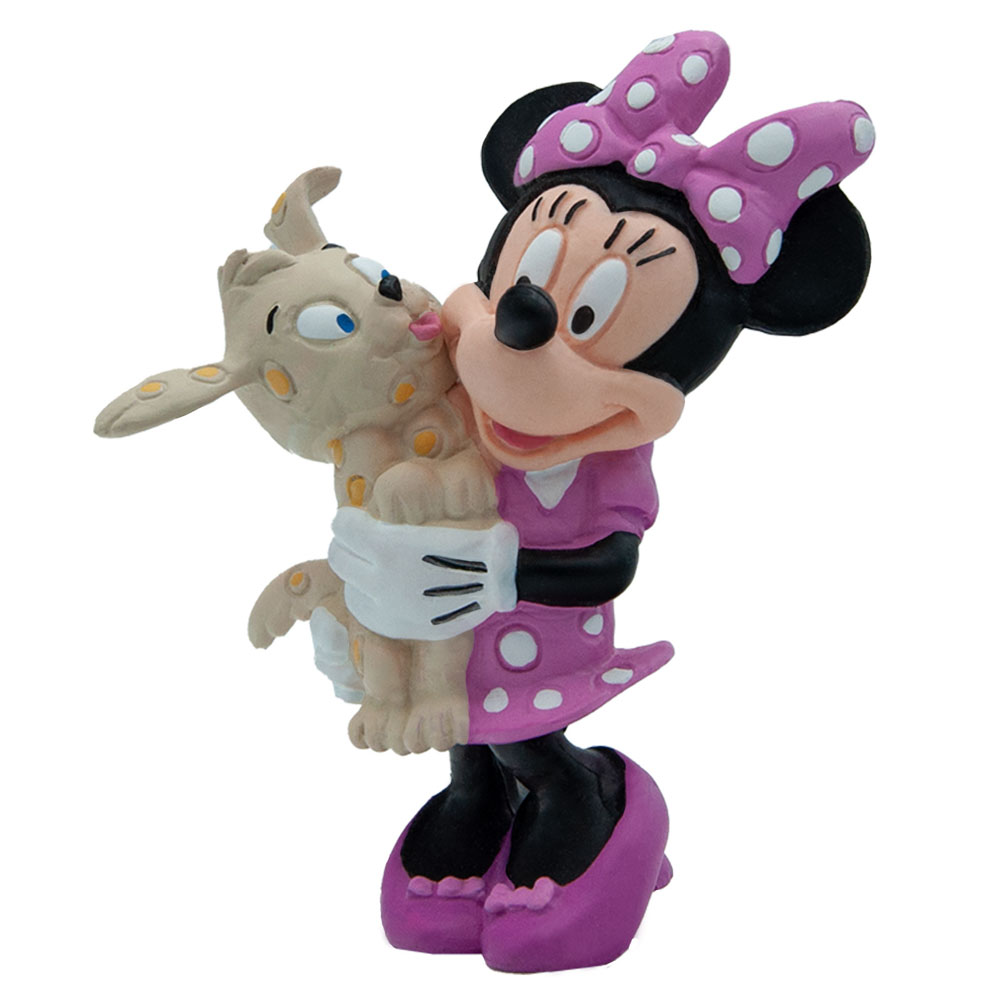 Bullyland 15329 Колекционерска фигурка, Walt Disney, Мини Маус с кученце - 7 см