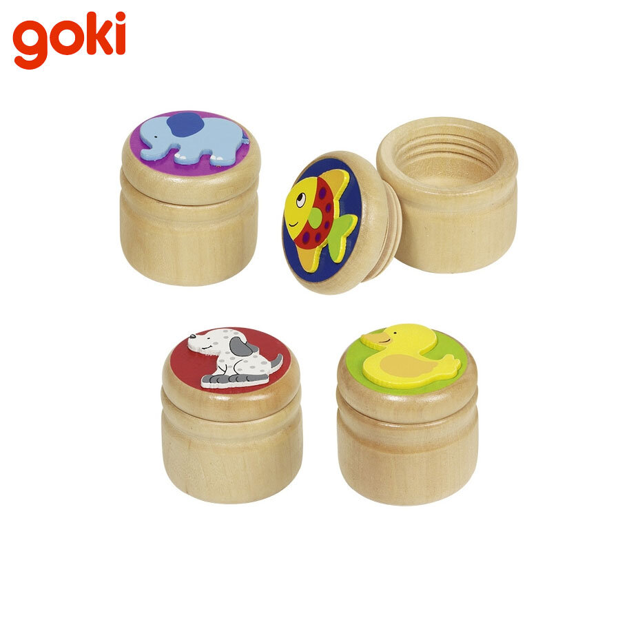 Goki 60915 Кутийка за млечни зъби - слон, пате, риба, куче