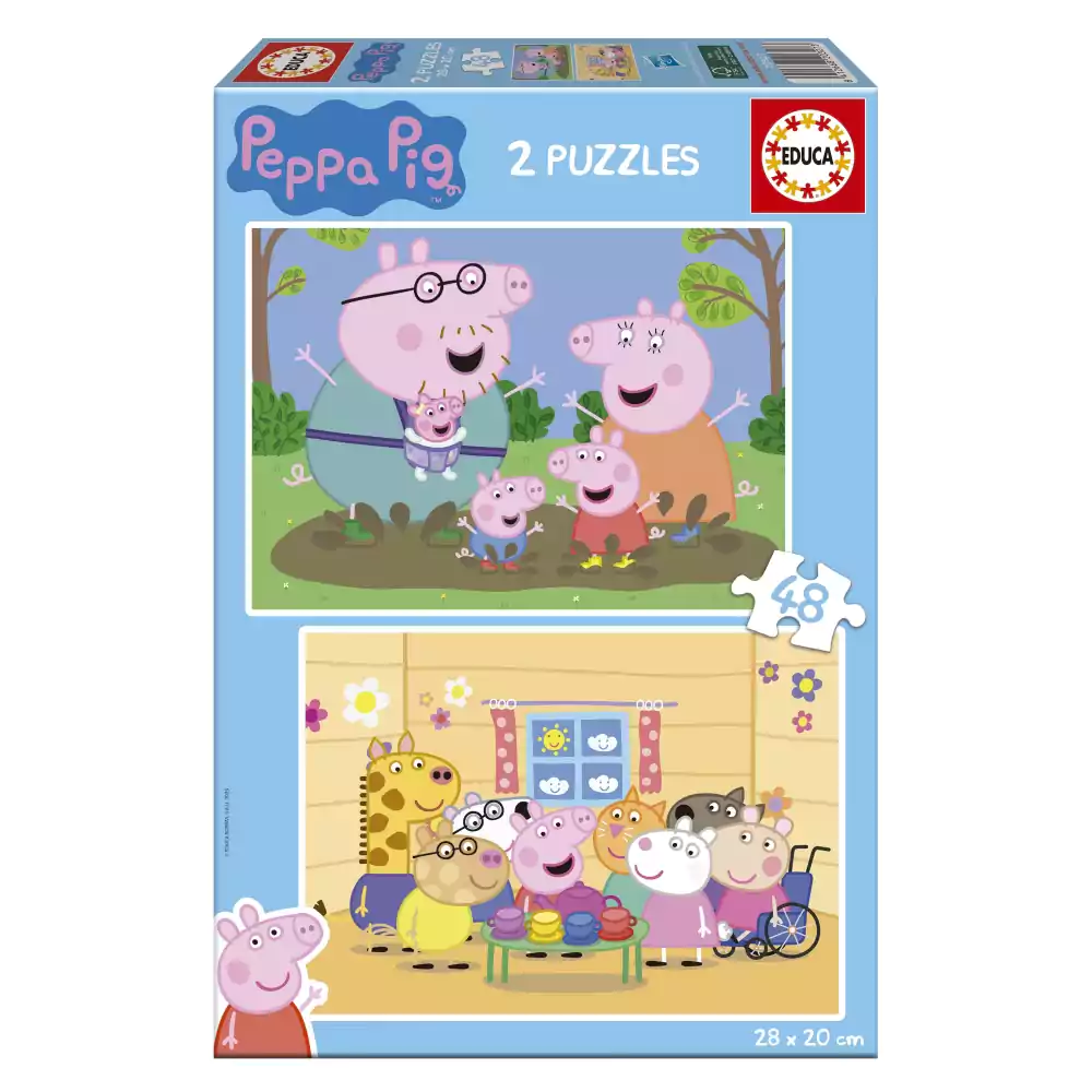 EDUCA EDU20327 Пъзел Peppa Pig 2 в 1 - 2 x 48 части