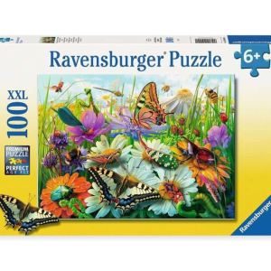 Ravensburger 12004049 Пъзел 100 ел. XXL - Прекрасният свят на насекомите