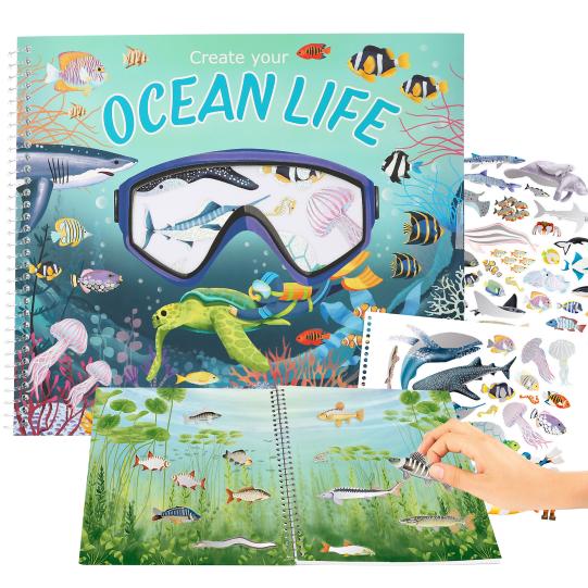 Книжка със стикери OCEAN LIFE 413600
