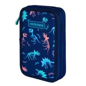 ASTRABAG AS503024059 Двоен несесер без аксесоари Динозаври