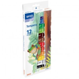 Spree 56512 ТЕМПЕРНА БОЯ 12 ЦВ.Х12 МЛ, В АЛУМИНИЕВИ ТУБИЧКИ