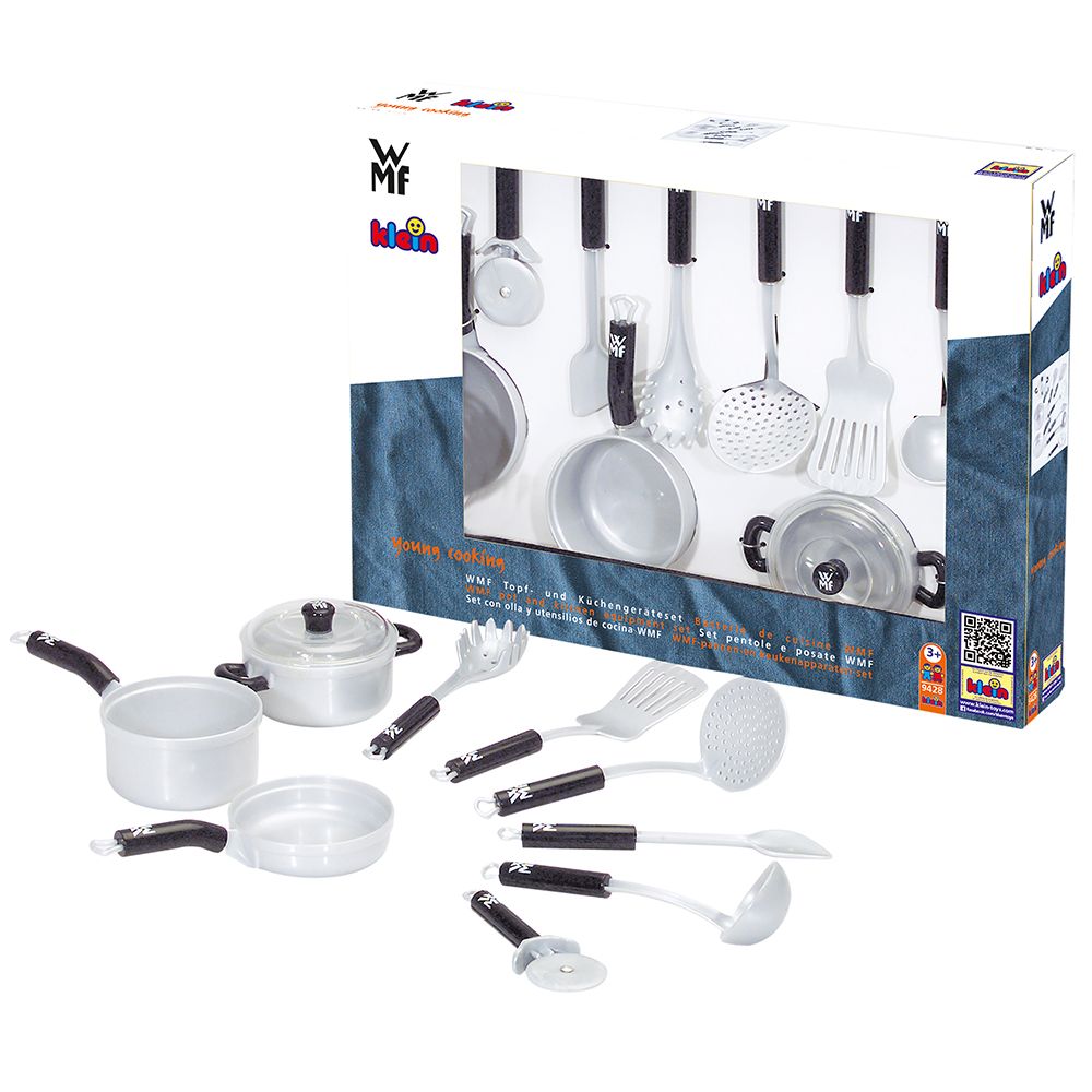 Klein 9428 Детски комплект съдове за готвене WMF, 9 части