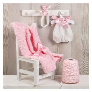 Asi 3364300 Дрехи за кукла Мария, 43 см - рокля с панделка и розово одеало, 43 см