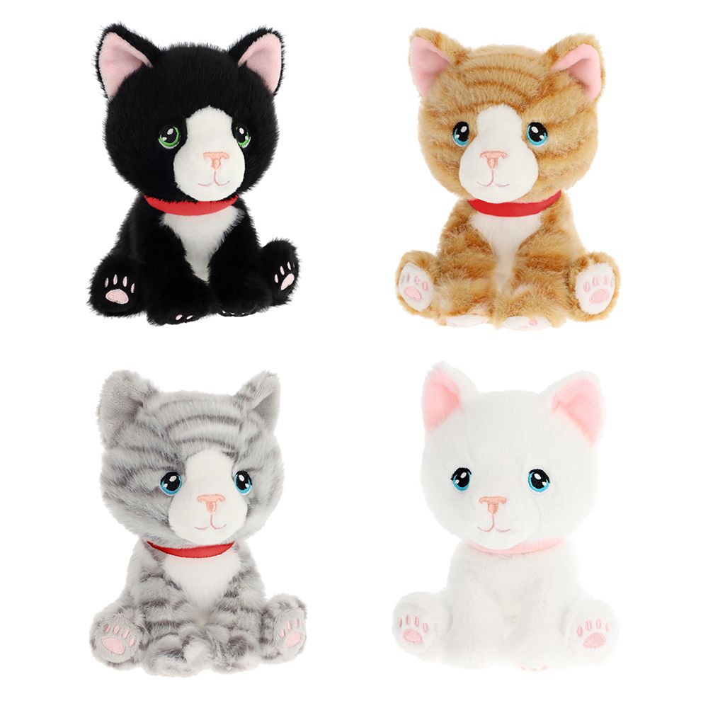 Keeleco SE3858 Плюшено седнало коте, Kitty Love, 14 см (4)