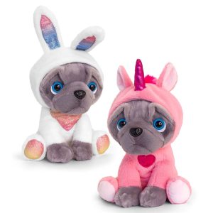 Френски булдог SD6170 с костюм на еднорогзайче (2), 20 см